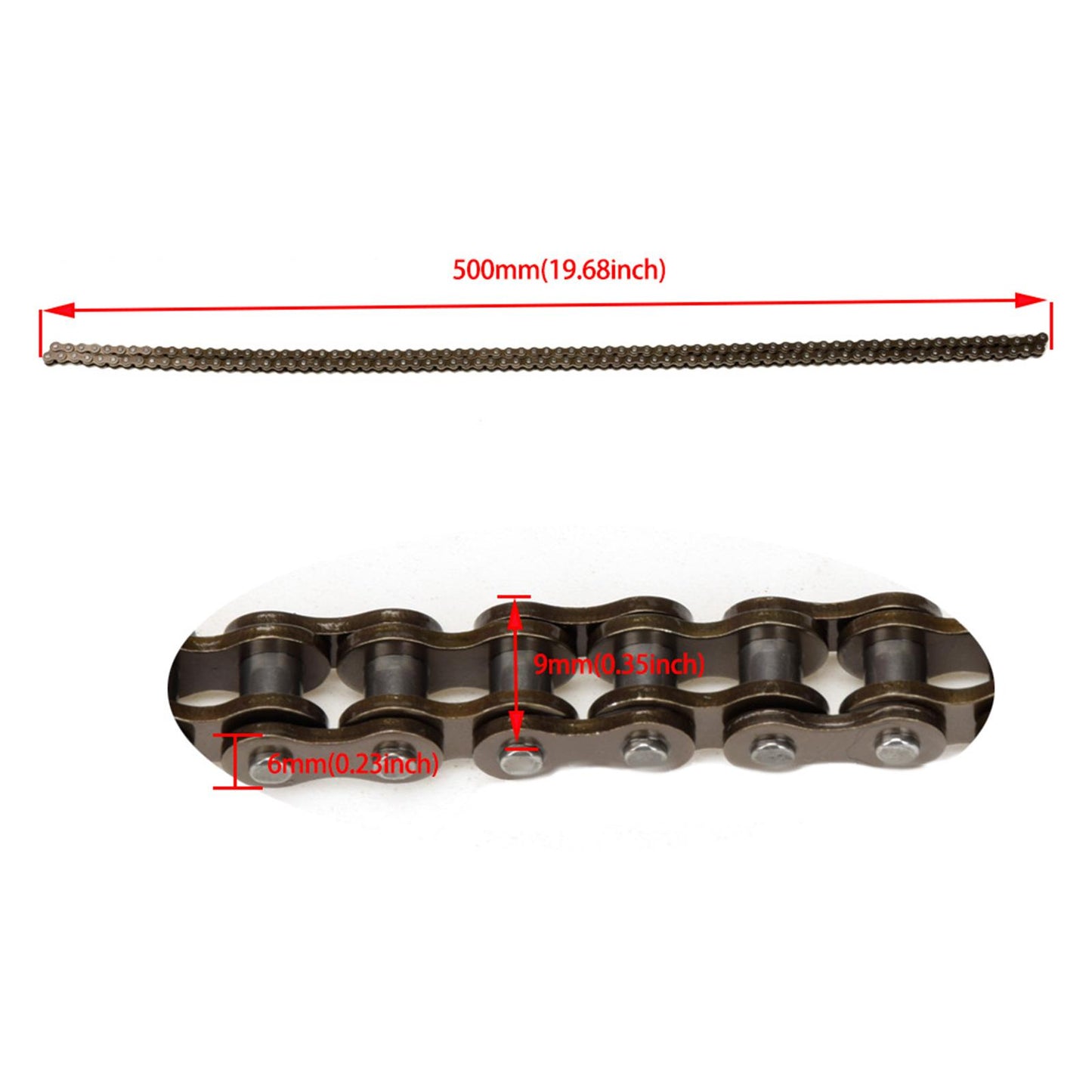 25H Sprocket Chain for 47cc 49cc Pocket Bike Direct Replaces 158 Links