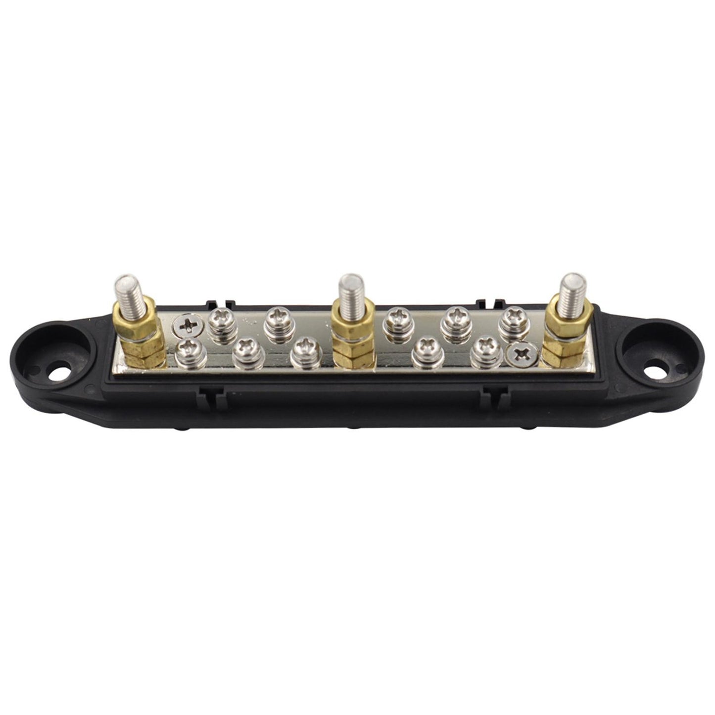 10Terminal Distribution Block with M6 Studs Busbar for Yachts Marine Blach
