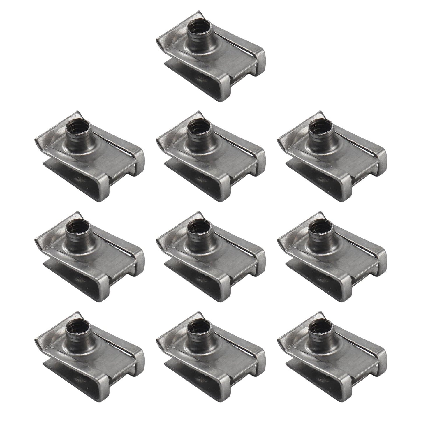 10x Universal U Shaped Nuts Clips Parts Stainless Steel Accessories Replaces