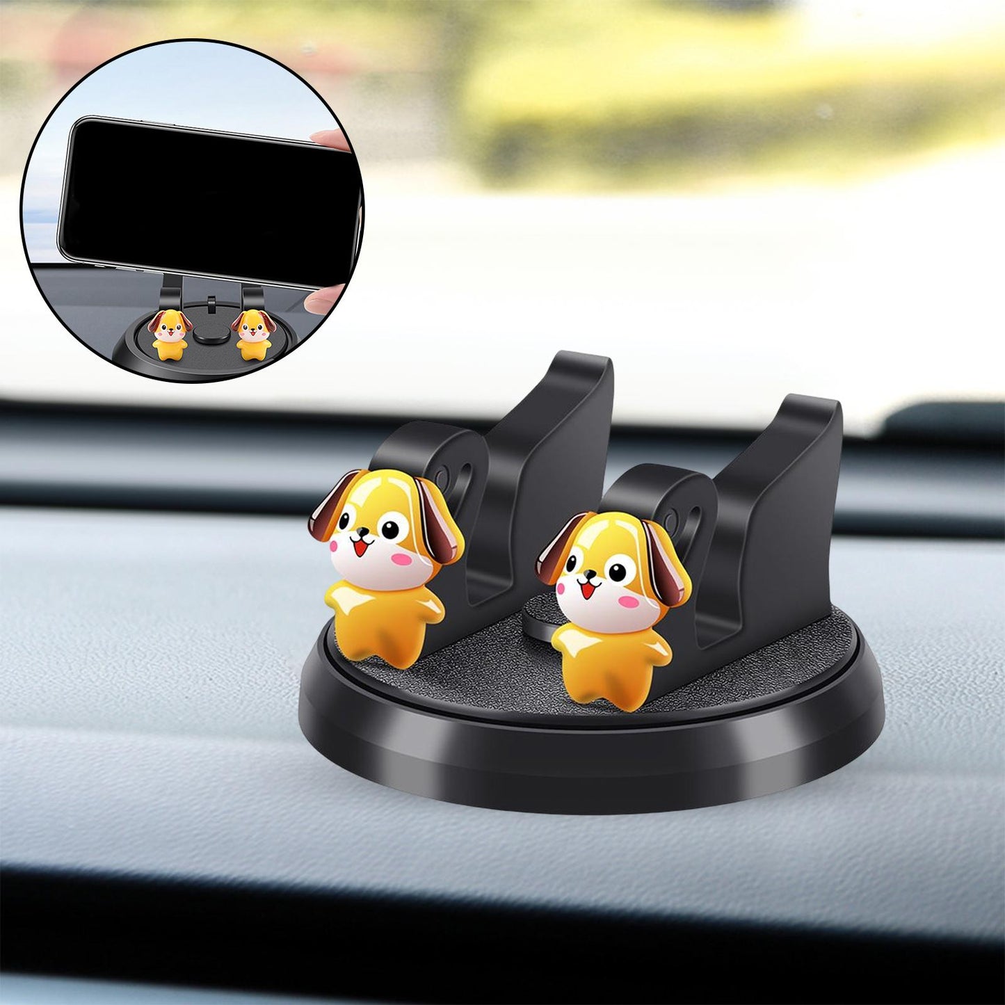 2 in 1 Temporary Parking Card Number Plate Car Phone Holder for Parking Style B