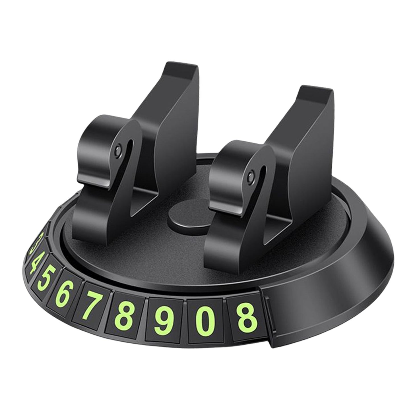 2 in 1 Temporary Parking Card Number Plate Car Phone Holder for Parking Style D