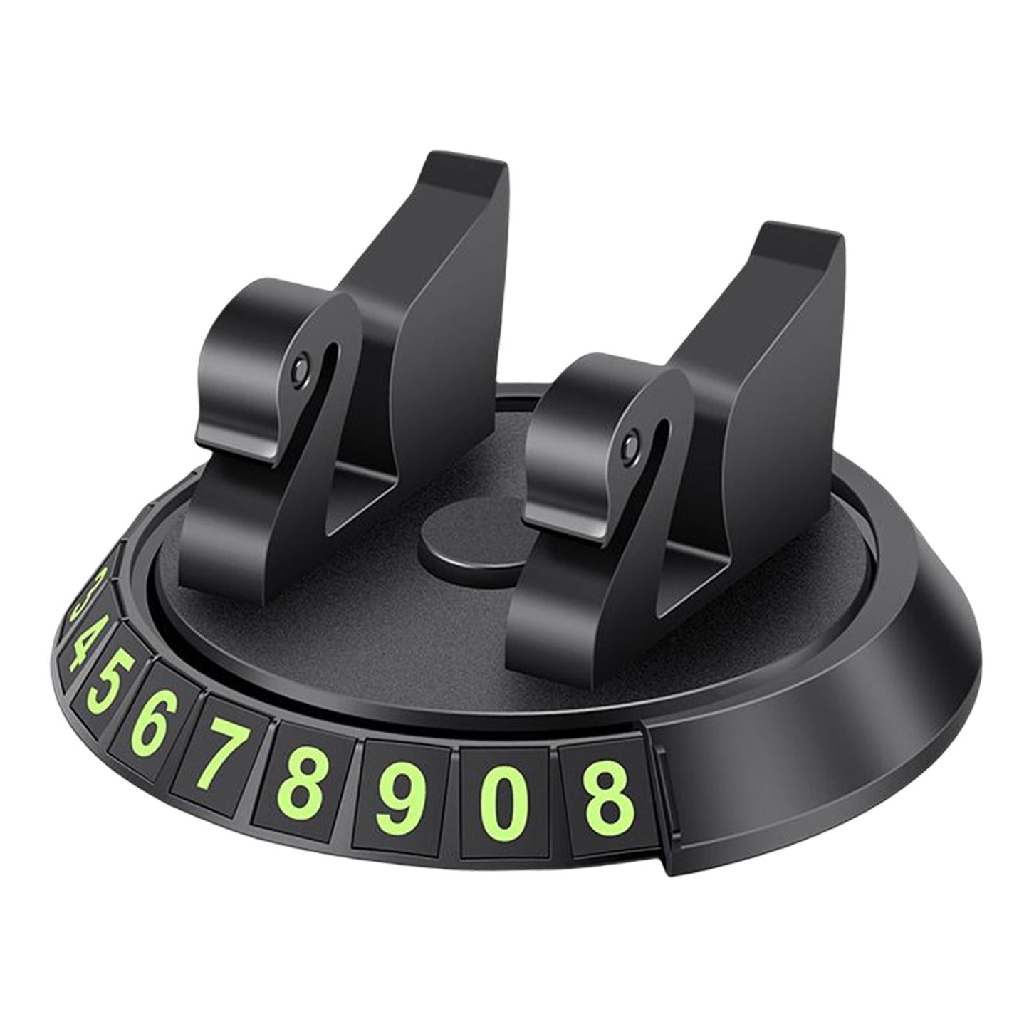 2 in 1 Temporary Parking Card Number Plate Car Phone Holder for Parking Style D