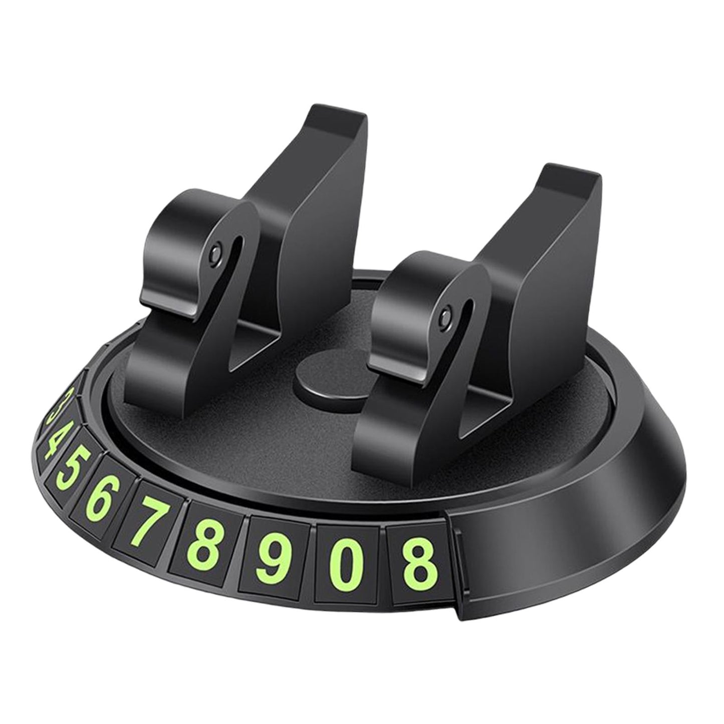 2 in 1 Temporary Parking Card Number Plate Car Phone Holder for Parking Style D