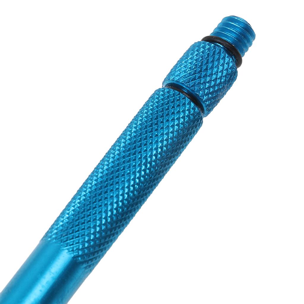 2pcs Aluminum Alloy Carp Fishing Rigging Bait Needle Latch Drill Set Blue