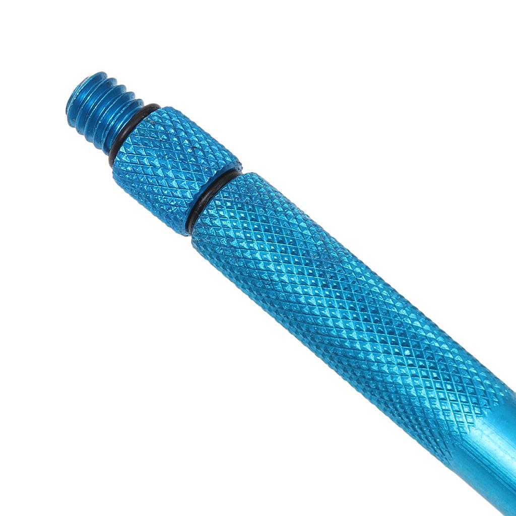 2pcs Aluminum Alloy Carp Fishing Rigging Bait Needle Latch Drill Set Blue