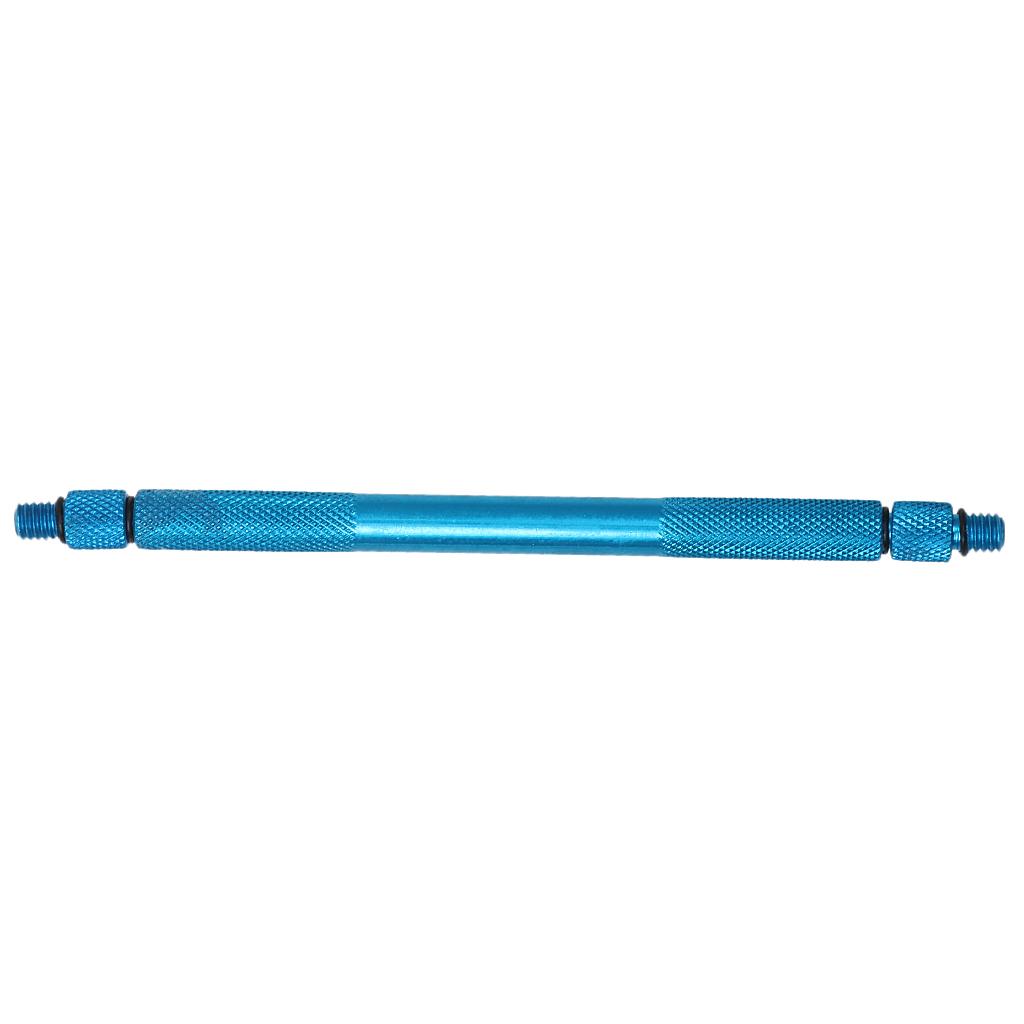 2pcs Aluminum Alloy Carp Fishing Rigging Bait Needle Latch Drill Set Blue