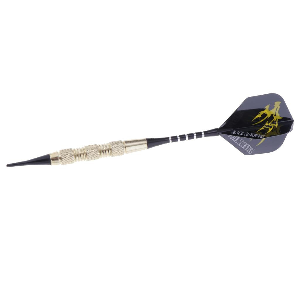 12 Pieces Professional Safety Soft Tip Darts for Electronic Dartboard Yellow