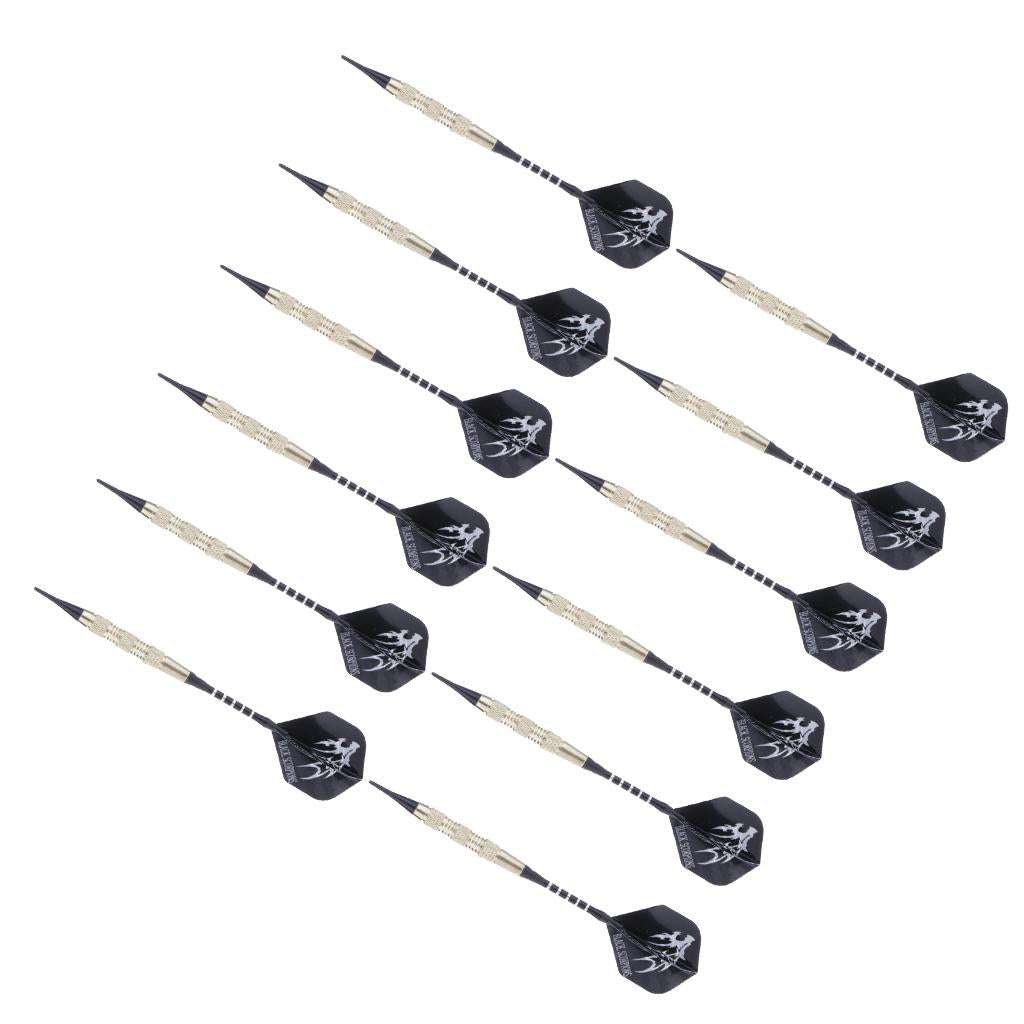 12 Pieces Professional Safety Soft Tip Darts for Electronic Dartboard White