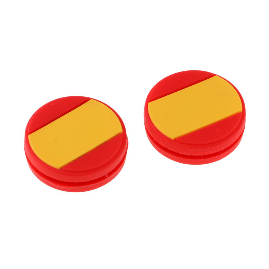 2 Pieces National Flag Silicone Tennis Racket Shock Absorbers Spain