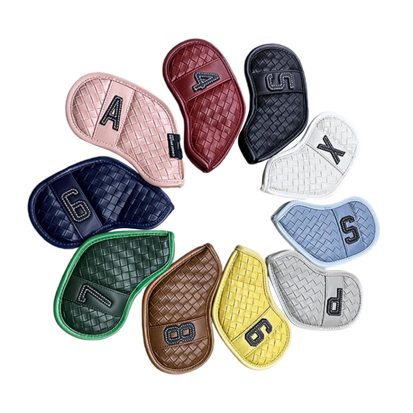 10Pcs/Pack Golf Club Iron Headcover Set Head Cover for Unisex Accessories