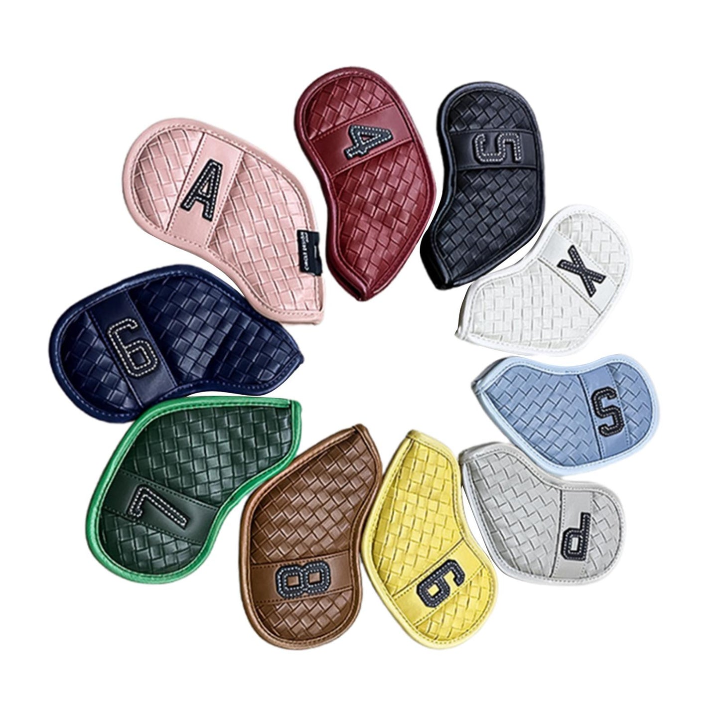 10Pcs/Pack Golf Club Iron Headcover Set Head Cover for Unisex Accessories