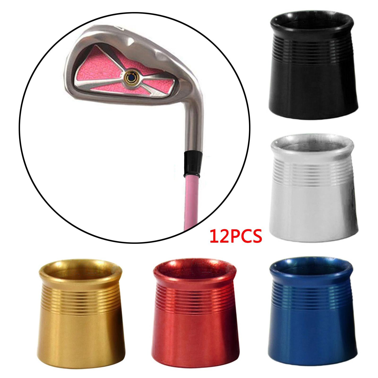 12Pcs Golf Wood Ferrules .335 Driver Fairway Wood Shaft Golf Supplies Black
