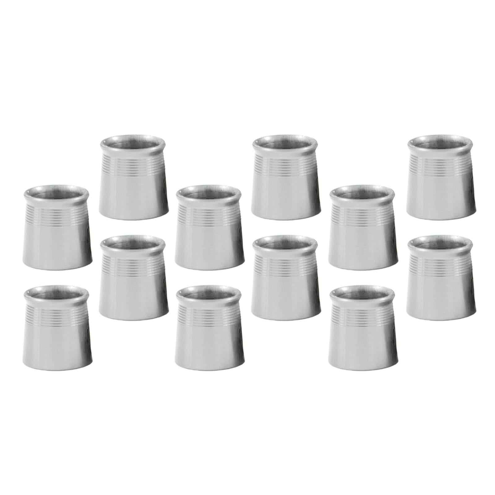 12Pcs Golf Wood Ferrules .335 Driver Fairway Wood Shaft Golf Supplies Silver