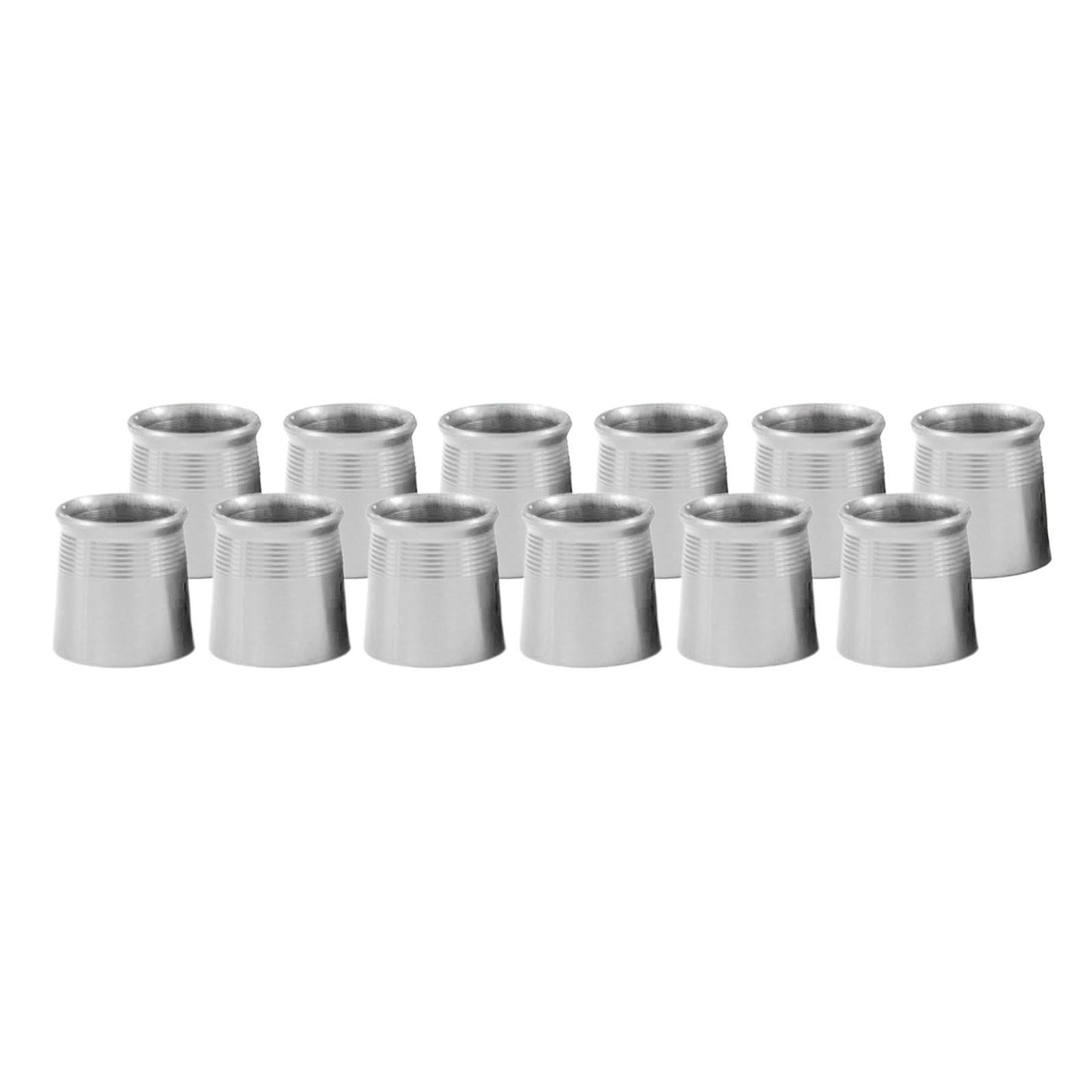 12 Pieces Golf Iron Ferrules for Taper Tip Iron Wedge Protector Guards Silver