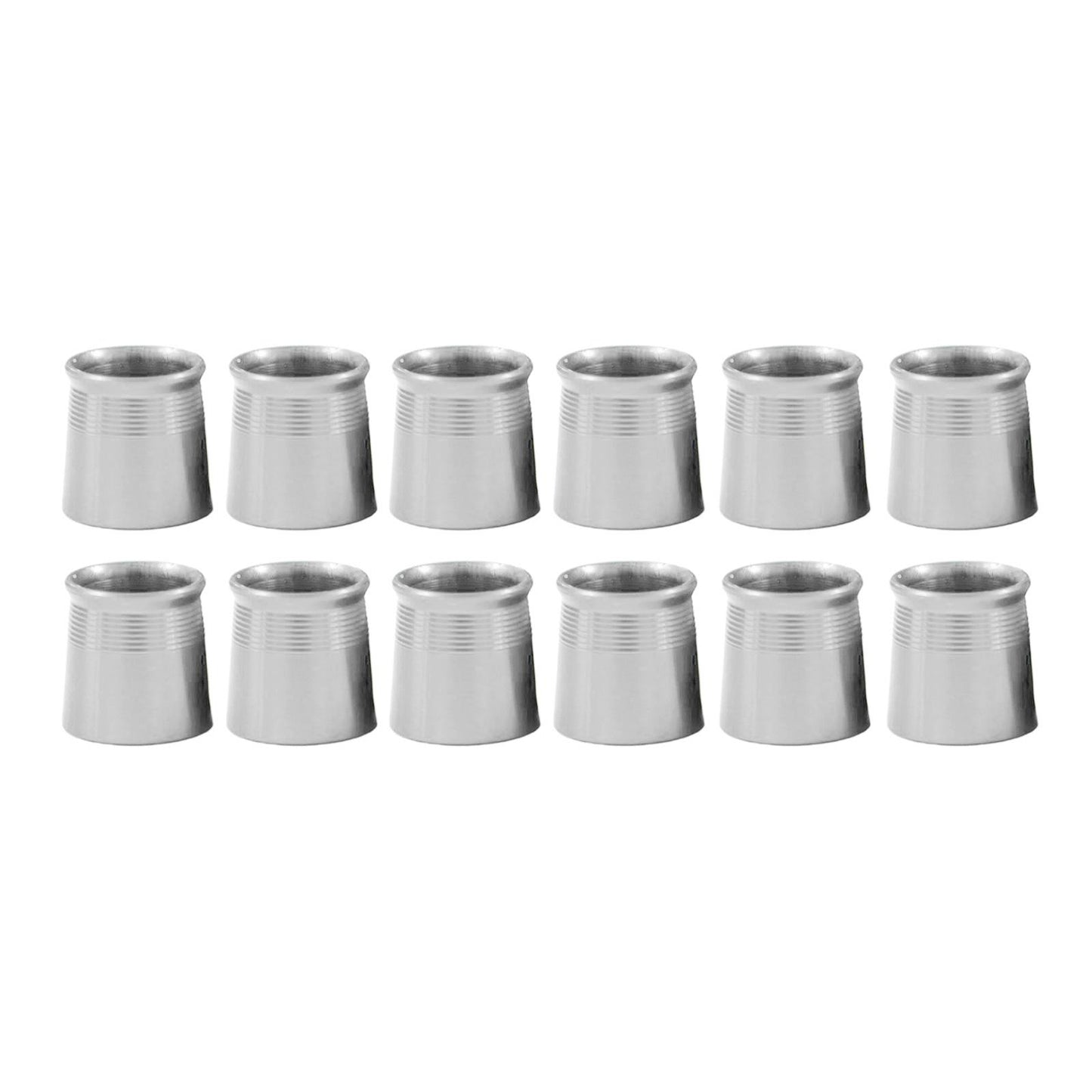 12 Pieces Golf Iron Ferrules for Taper Tip Iron Wedge Protector Guards Silver