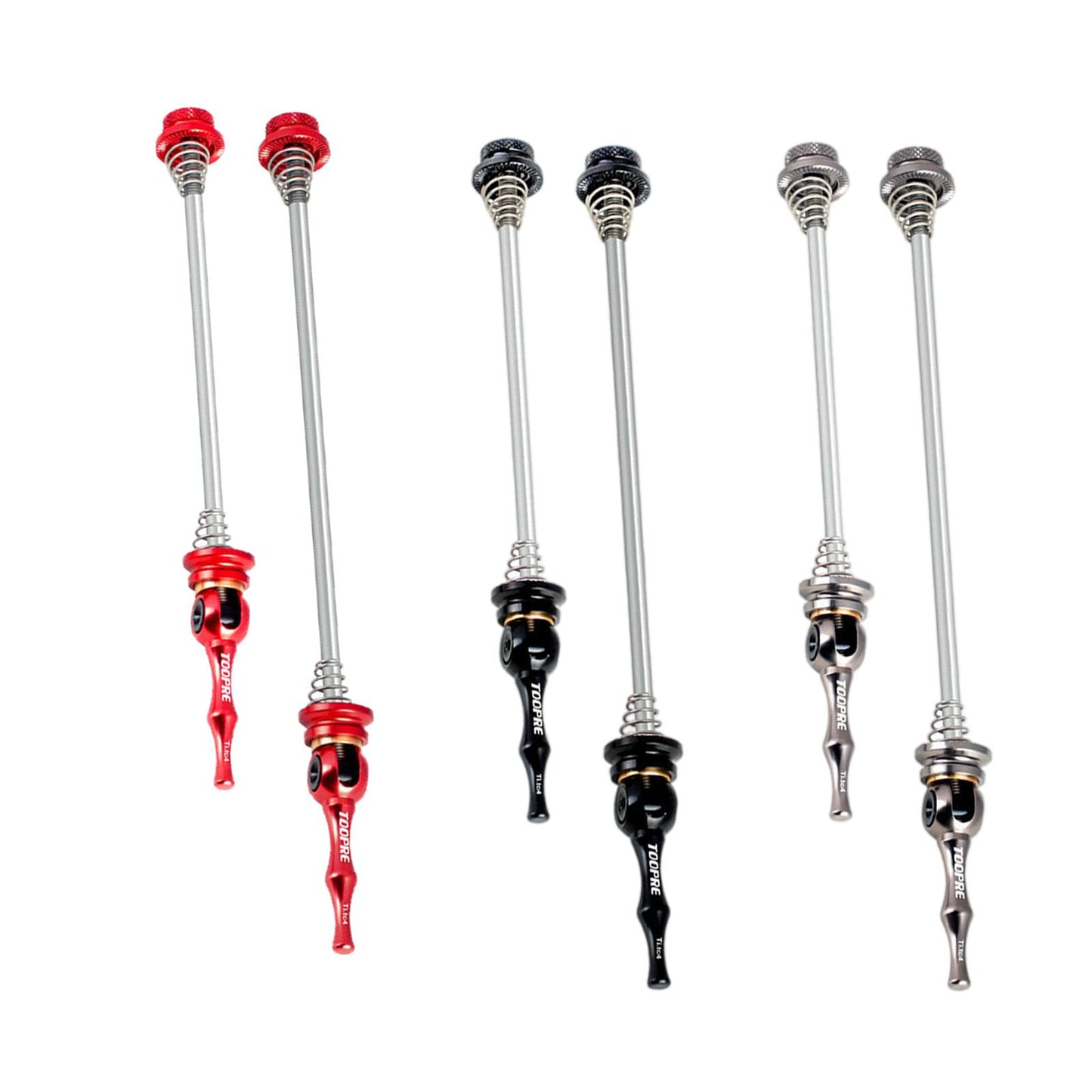 2 Pieces Bike Quick Release Skewers Set 100mm 135mm Mountain Bicycle Red