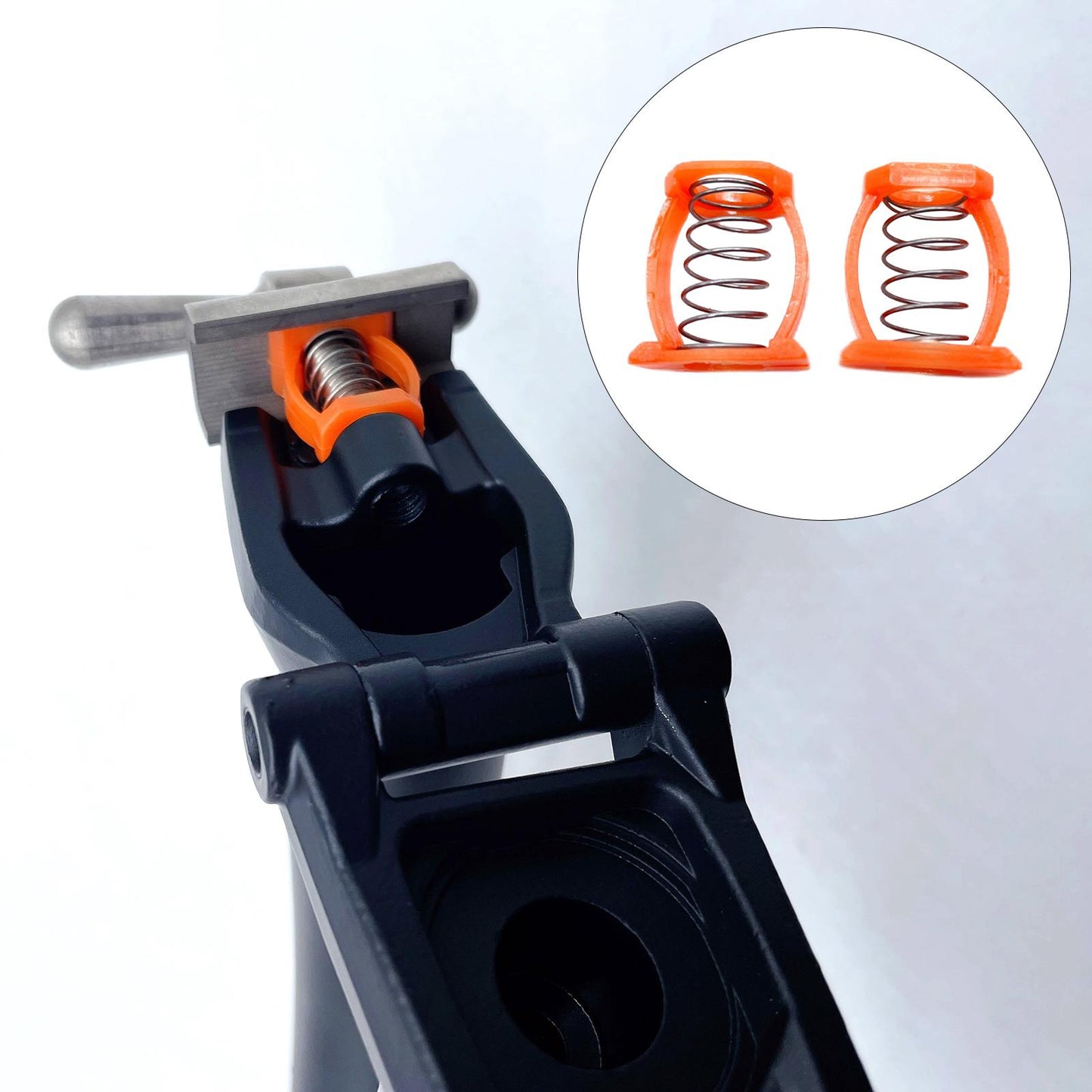 2Pcs Folding Bike Hinge Clamp Spring Cycling Parts Equipment Refit