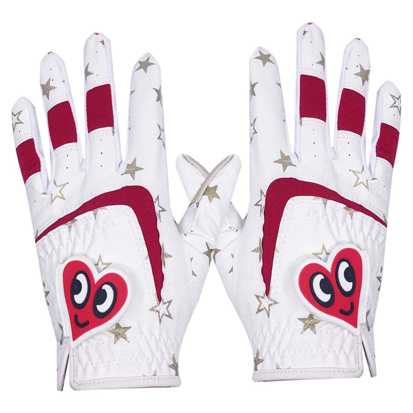 2 Pieces Kids Golf Gloves Premium Leather All Sizes Child Boys Non-Slip M
