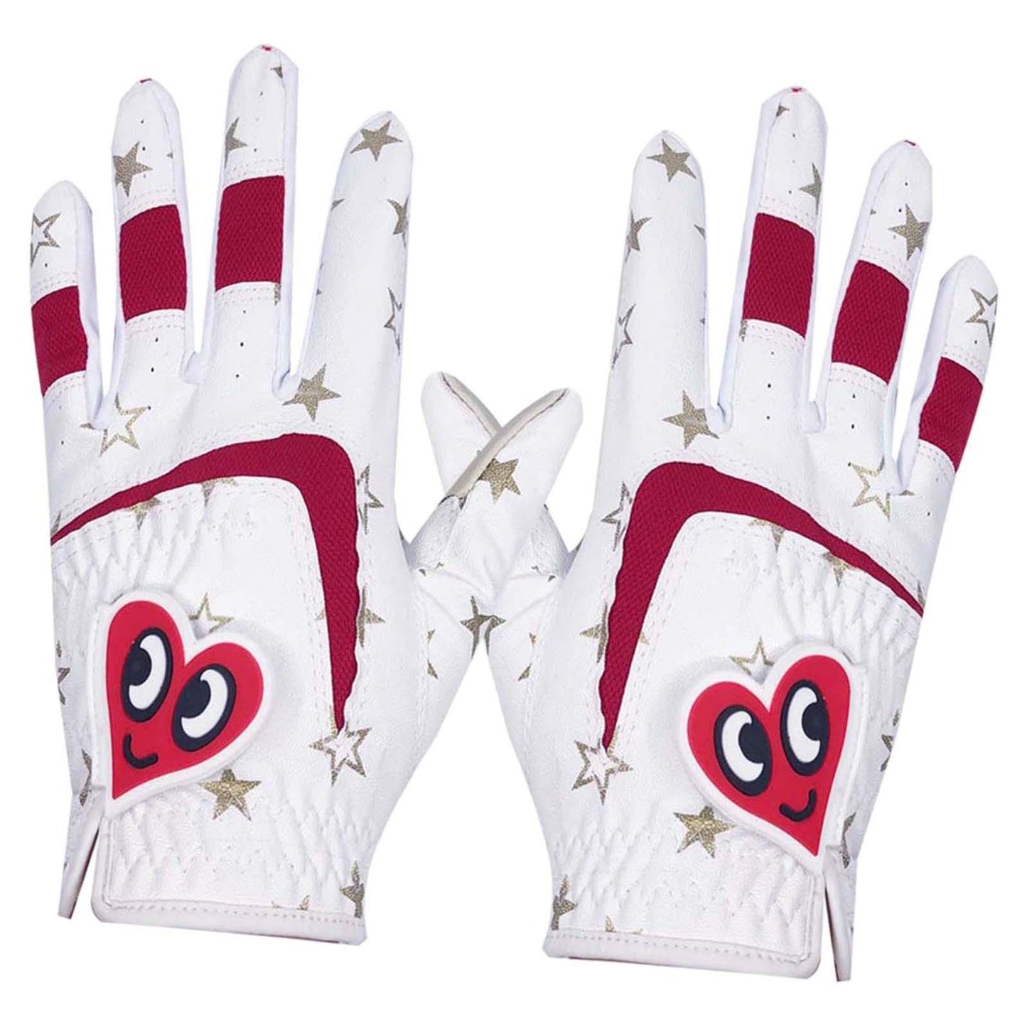 2 Pieces Kids Golf Gloves Premium Leather All Sizes Child Boys Non-Slip L