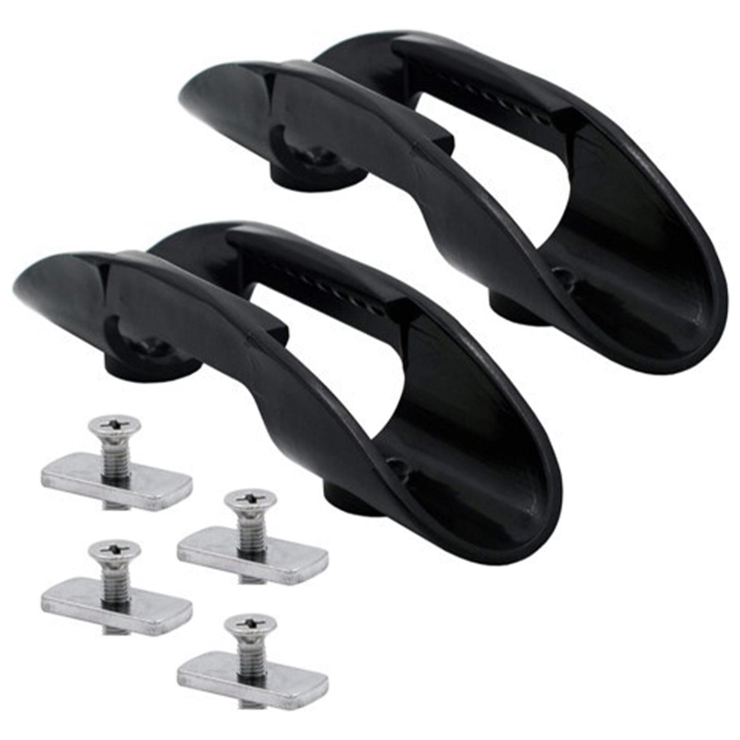 2Pcs Kayak Paddle Holder Clips Oars Keeper Marine Boat W/ Screws Hardware