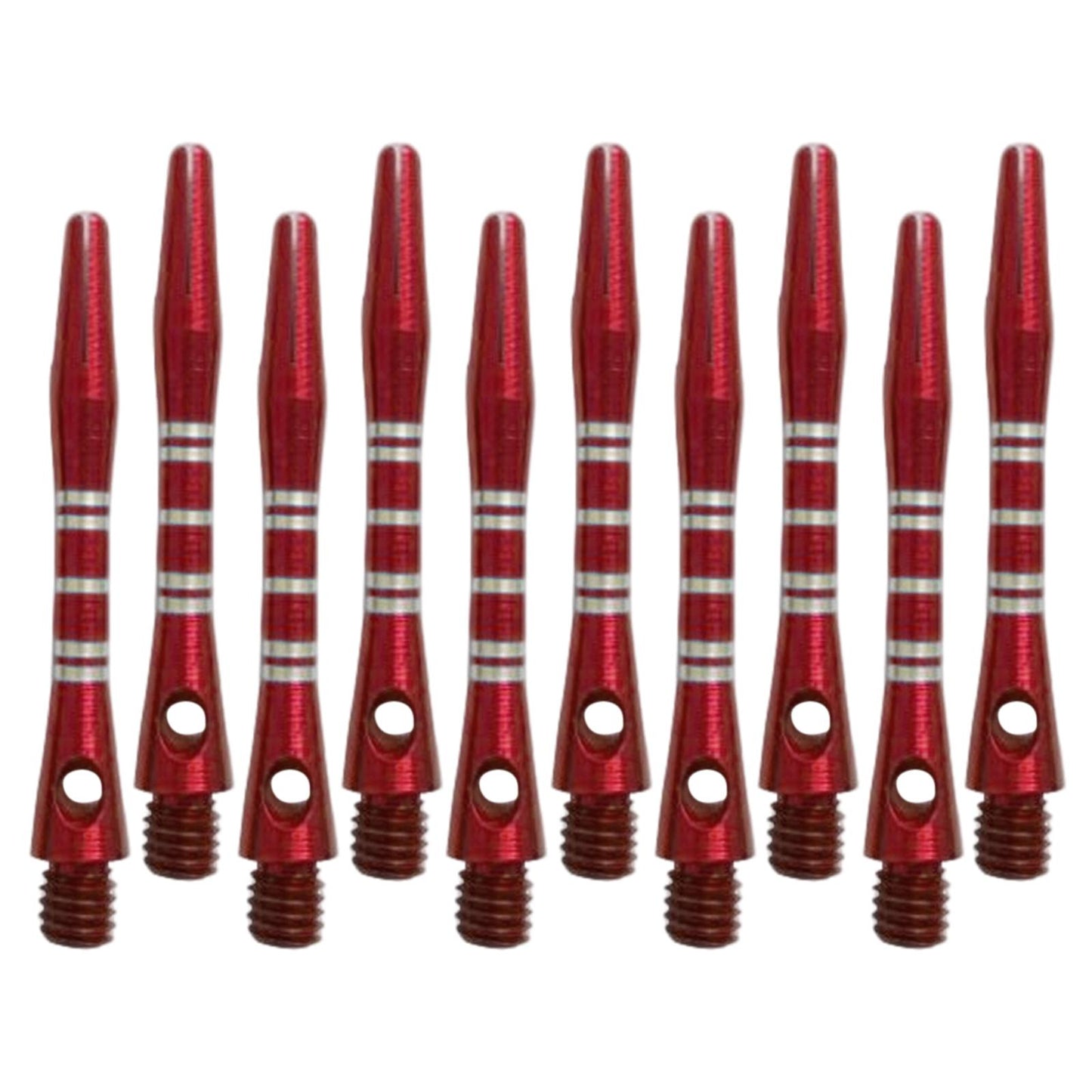10Pcs Dart Shafts Dart Stems Aluminium Alloy 2BA Thread Replacement Red