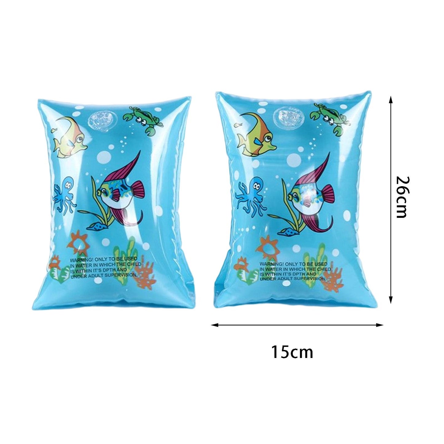 2 Pieces Adult Inflatable Armbands for Kids Tube Child Pool Wear Swimming