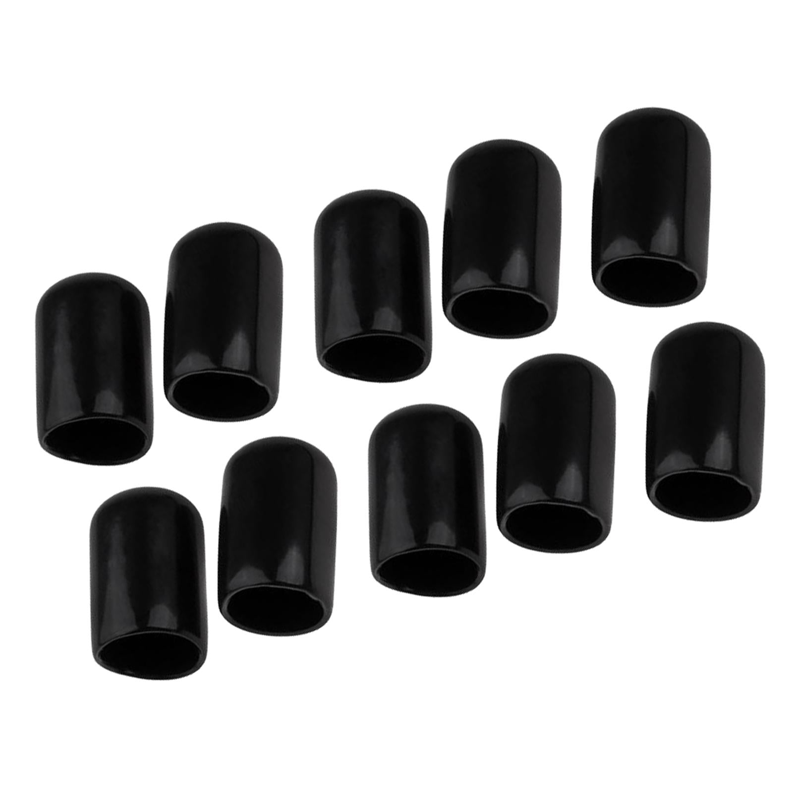 10 Pieces Cue Tips Cover Protector 10mm Replacement for Snooker Accessories