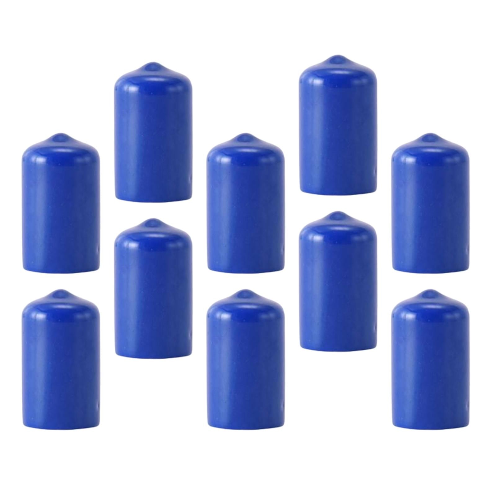 10Pcs Rubber Cue Cover Protector Head Cover Pool Billiard Protective blue 10mm