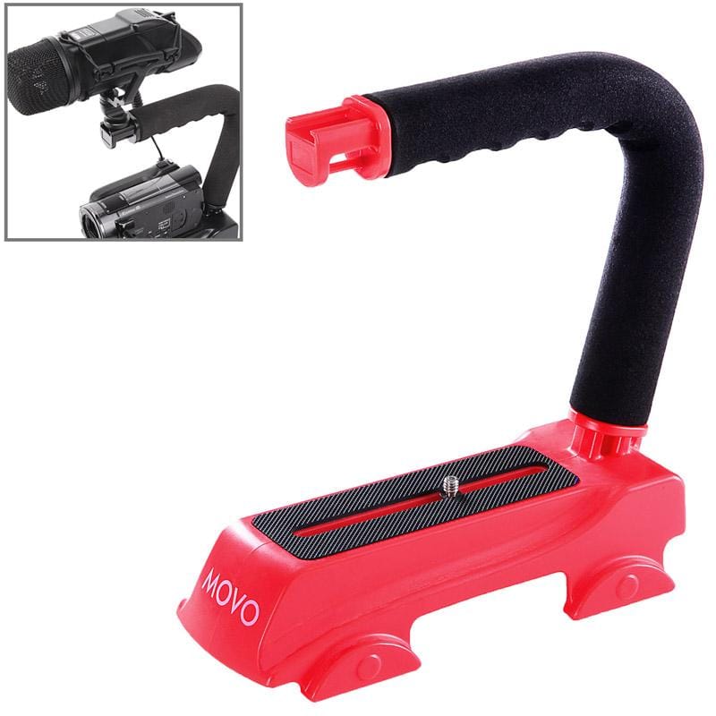 C-Shape Mount Holder for DSLR / Camcorder DV, ECR-007DB (Red)