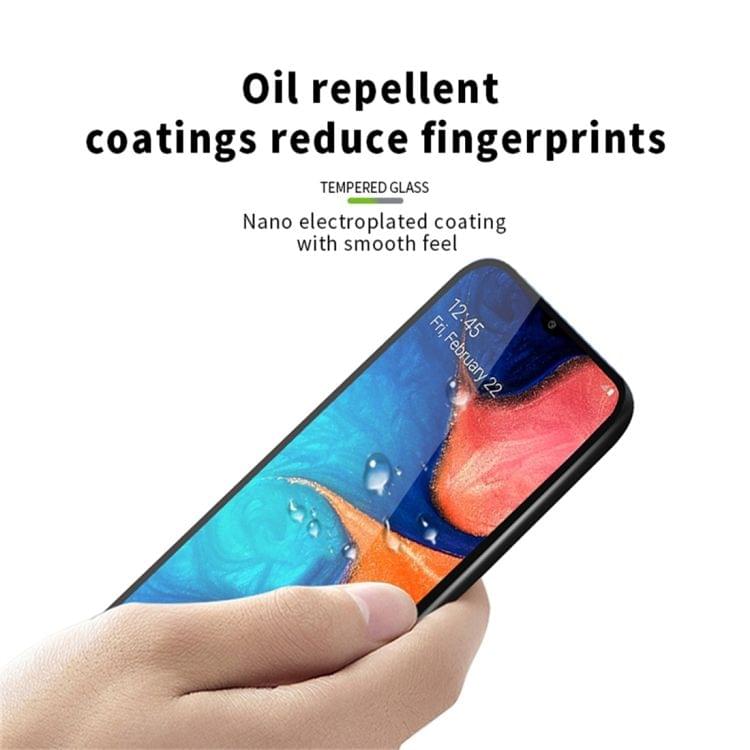 Buy MOFI 9H 2.5D Full Screen Tempered Glass Film for Galaxy A20E (Black)