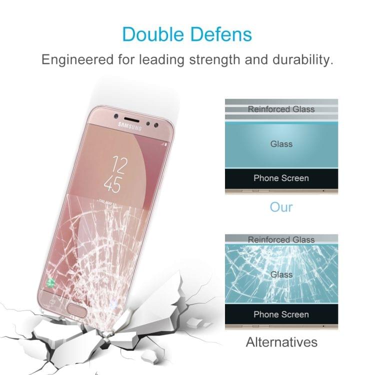 Buy 0.26mm 9H 2.5D Arc Edge Tempered Glass Film for Galaxy J7 Pro / J730