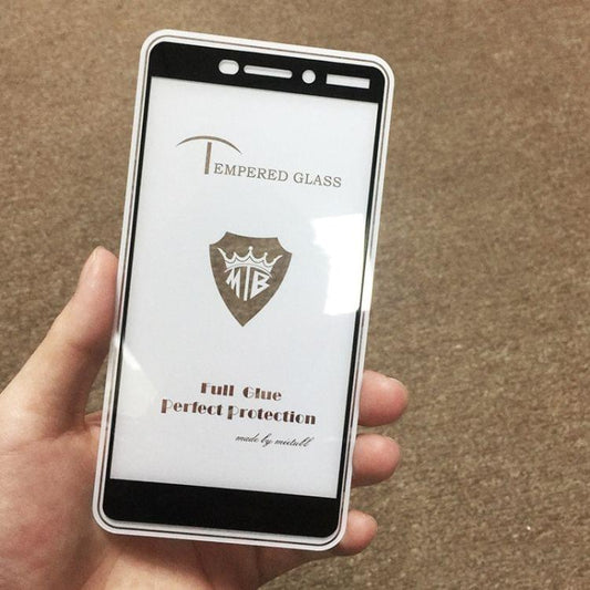 Buy MIETUBL Full Screen Full Glue Anti-fingerprint Tempered Glass Film for Nokia 6.1 (Black)