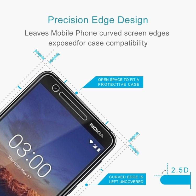 Buy 9H 2.5D Tempered Glass Film for Nokia 3.1