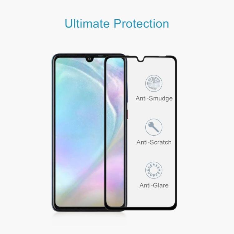 Buy 9H 9D Full Screen Tempered Glass Screen Protector for Huawei P30 Lite(Black)