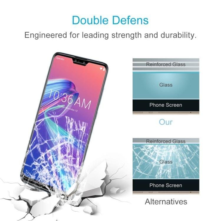 Buy 0.26mm 9H 2.5D Explosion-proof Tempered Glass Film for Asus Zenfone Max Pro (M2) ZB631KL