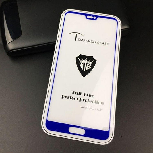 Buy MIETUBL Full Screen Full Glue Anti-fingerprint Tempered Glass Film for Huawei P20 (Blue)