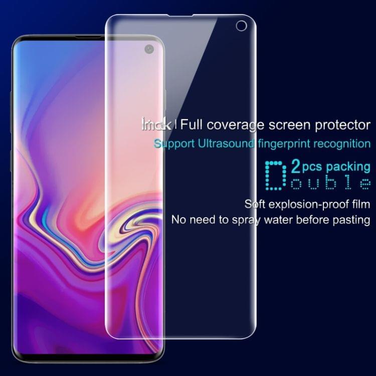 Buy 2 PCS IMAK UT-1 Series Full Screen Soft Film for Galaxy S10, Support Ultrasound Fingerprint Recognition