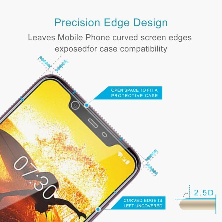 Buy 0.26mm 9H 2.5D Explosion-proof Tempered Glass Film for Nokia 8.1