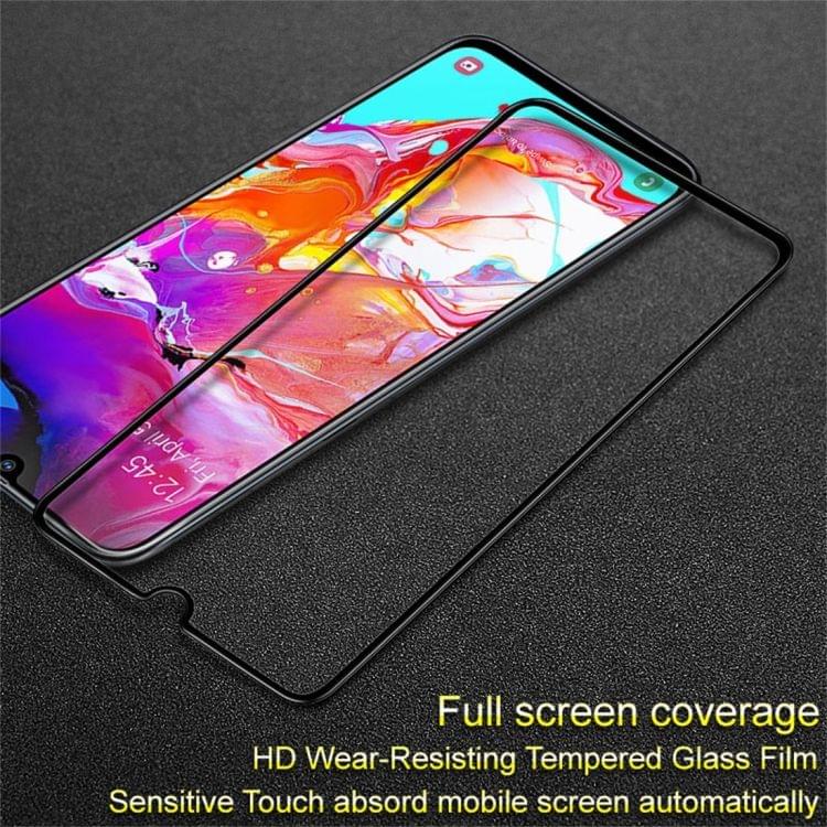 Buy IMAK 9H Full Screen Tempered Glass Film Pro+ Version for Galaxy A70 (Black)