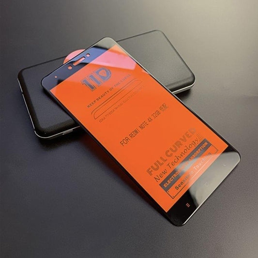 Buy mietubl Scratchproof 11D HD Full Glue Full Curved Screen Tempered Glass Film for Xiaomi Redmi Note 4X (Black)