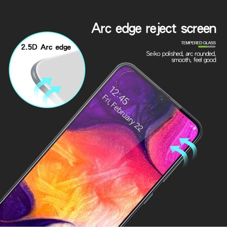 Buy MOFI 9H 2.5D Full Screen Tempered Glass Film for Galaxy A50 (Black)