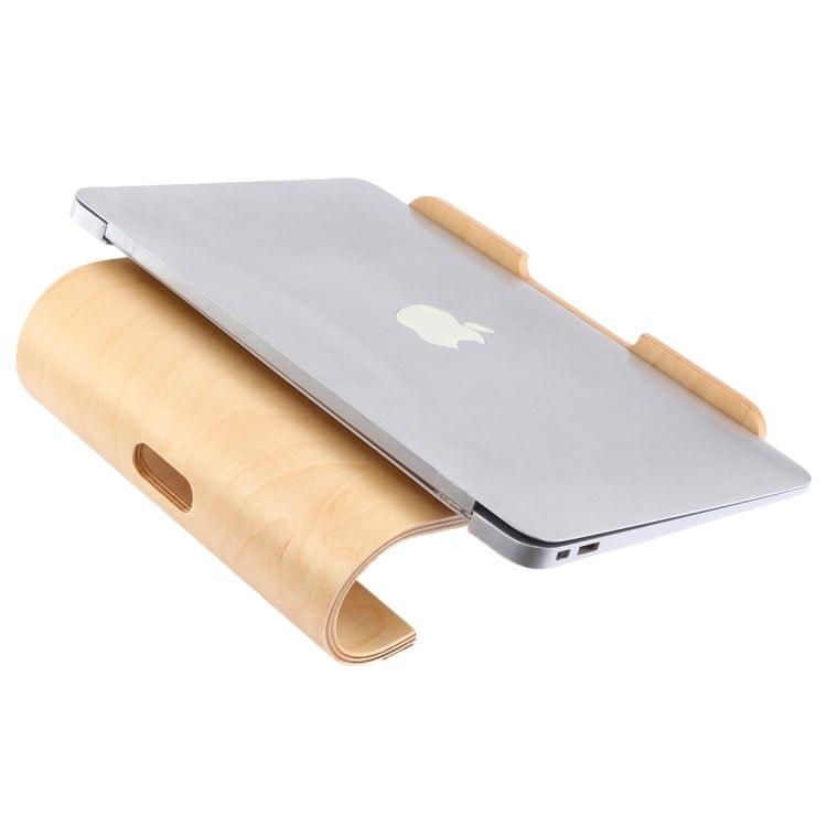 SamDi Artistic Wood Grain Walnut Desktop Heat Radiation Holder Stand Cradle