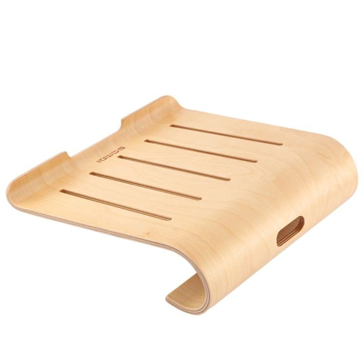 SamDi Artistic Wood Grain Walnut Desktop Heat Radiation Holder Stand Cradle