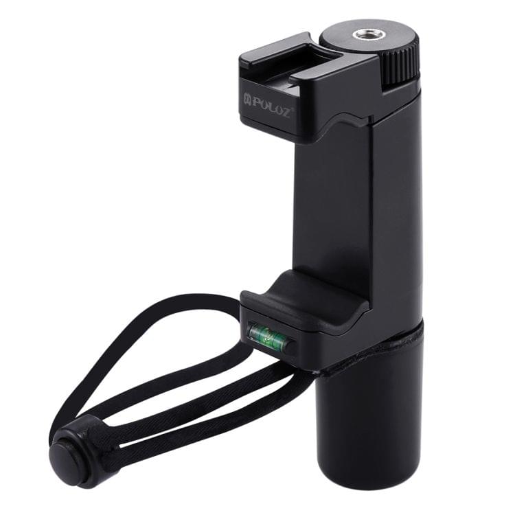 PULUZ Vlogging Live Broadcast Handheld Grip Selfie Rig Stabilizer ABS Tripod Adapter Mount with Cold Shoe Base & Wrist Strap