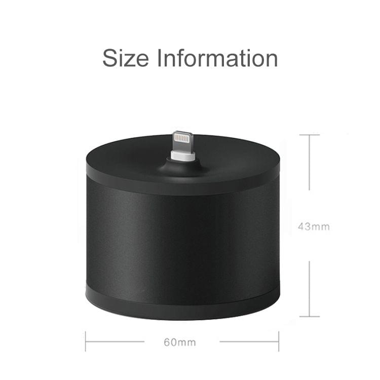 Charging Bracket Universal Metal Mobile Phone Holder Aluminum Alloy Mobile Phone Desktop Charging Base for iPhone(Black)