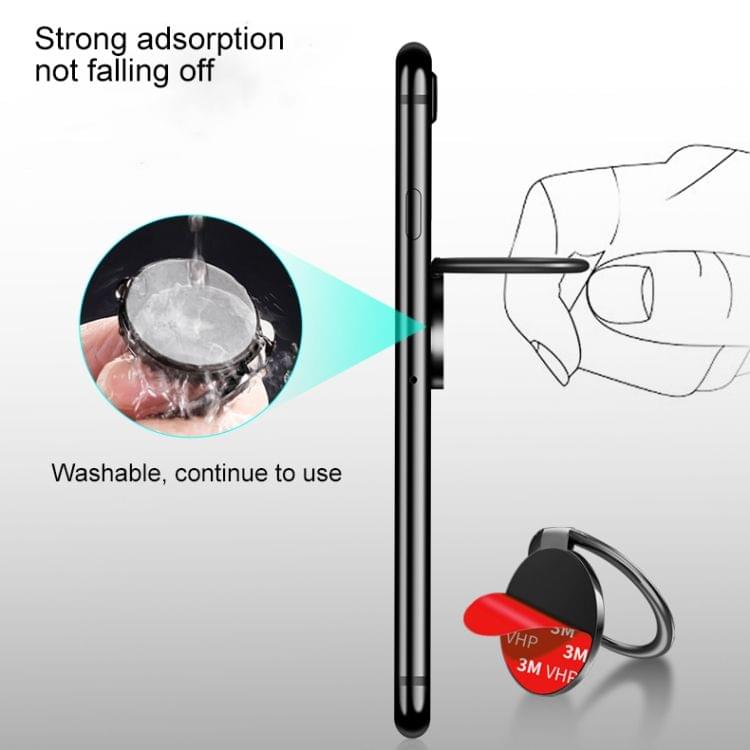 Metal Ring Wheel Profile Phone Bracket Holder (Gold)