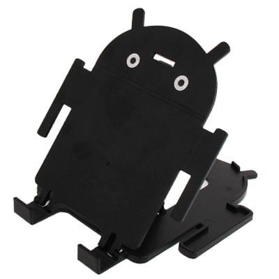 Android Style Multi-Angle Folding Stand for iPad mini / mini 2 Retina / New iPad (iPad 3) / iPad 2 / Galaxy Tab 2 (10.1) / P5100 / Galaxy Tab 2 (7.0) / P3100 / Galaxy Tab 7.0 Plus / P6200(Black)