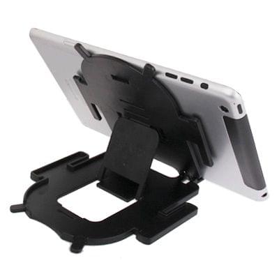 Android Style Multi-Angle Folding Stand for iPad mini / mini 2 Retina / New iPad (iPad 3) / iPad 2 / Galaxy Tab 2 (10.1) / P5100 / Galaxy Tab 2 (7.0) / P3100 / Galaxy Tab 7.0 Plus / P6200(Black)