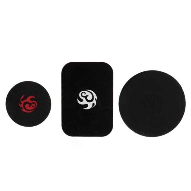 Universal Magnetic Sticker Wall Fixed Bracket for iPhone / iPad (Black)
