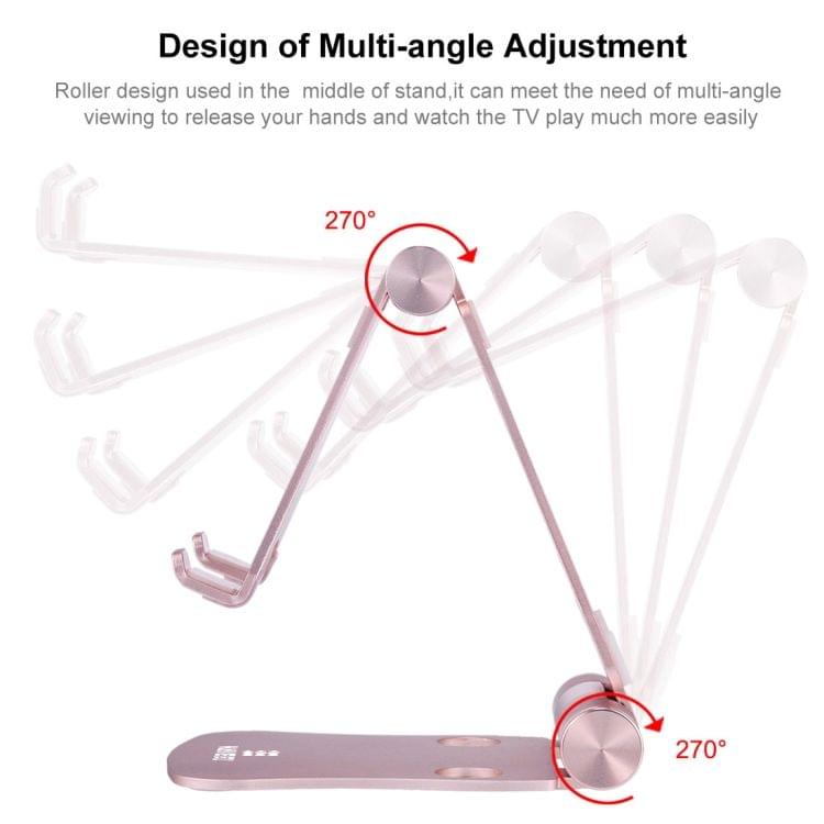 HAWEEL 360 Degree Rotation Foldable Adjustable Pivot Aluminium Desktop Holder